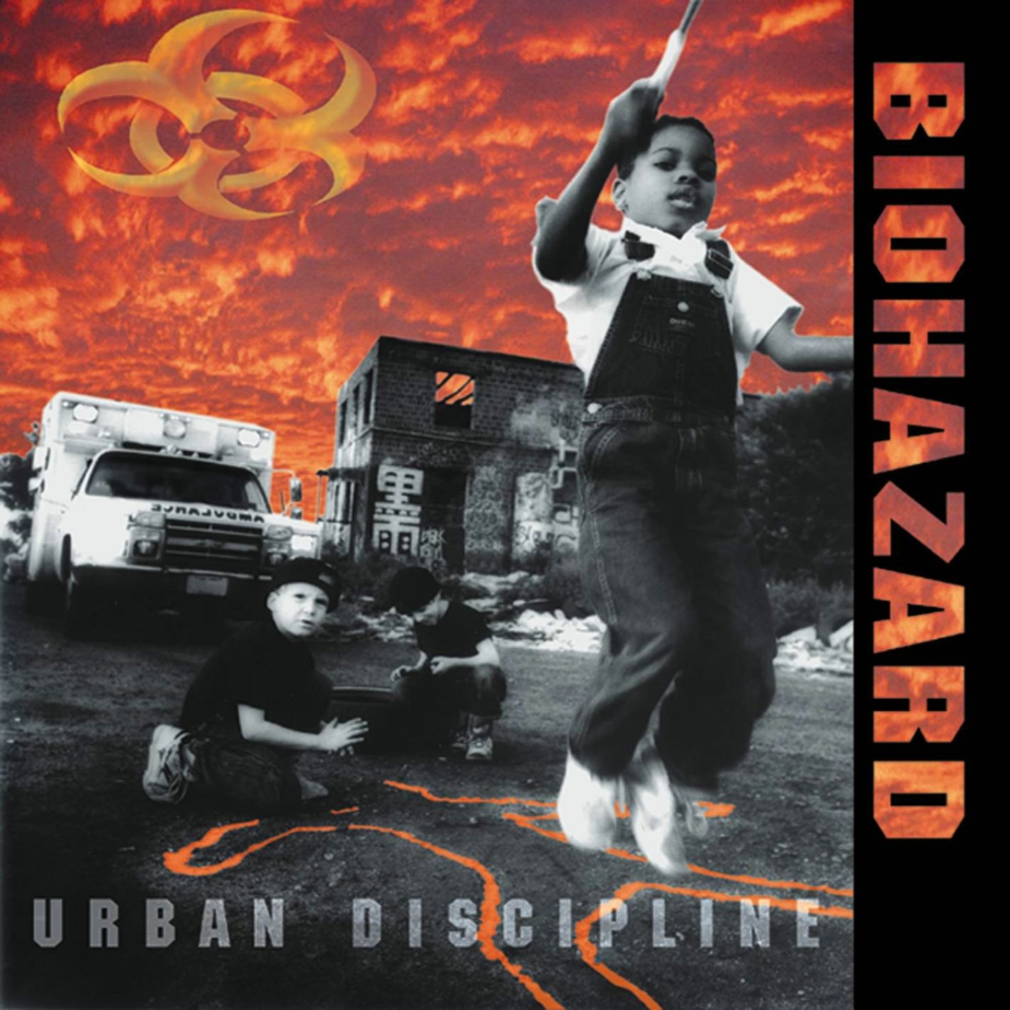 米、欧2LP Biohazard Urban Discipline ROGV152 Run Out Groove, Road 未開封 /00660 Urban Discipline 30th Anniversary Edition (YELLOW FLAME